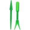 AOUGO Garden De Plastique 2Pcs Semis Dibber Hand Weeder Garden Weeding Tool Root Repoval Pour Économiser Des Efforts Pour Éliminer Les Pissenlits