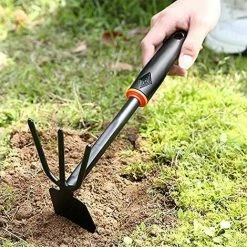 AOUGO Extracteur De Mauvaises 2pcs Garden Shovel , Ensemble De Plantation De Fleurs Helper, Transplanté Cultivateur Weeder, Weeding Hand Tool, Fork Digging Tools Dual-purposehoe -Outil pour désherber Soldes 60282042 3