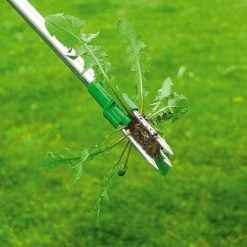 AOUGO Stand-Up à Long Manche Telescopique Uproot Remover, Arrache Mauvaise Herbe Jardinage Manuel, Griffe De Jardin Rotative, Postuler à Pelouse, Pissenlit, Potager, Orties (Désherbeur) -Outil pour désherber Soldes 60282315 5