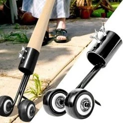 PREMIER Outil De Désherbage, Outil De Désherbage De Terrasse Avec Roues Extracteur De Mauvaises Herbes à Long Manche, Outils De Désherbage Pour Jardin, Outil De Désherbage Sans S'agenouiller Pour Nettoyer Entre Les Dalles/blocs De Pavage