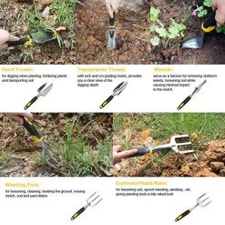 ILOVEMILAN Outil Manuel De Désherbage De Pissenlit Un Ensemble D'outils De Jardinage 5 Pièces -Outil pour désherber Soldes 60664060 3