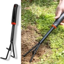 Cisea Désherbeur Manuel Outil, 2 Pièces Désherbeur à Main De Jardin Y-Shape Rapide Sans Effort Multifonctionnel Outil Gouge De Désherbage Avec Poignée En Antidérapant Pour Pelouse De Jardin -Outil pour désherber Soldes 60958455 3