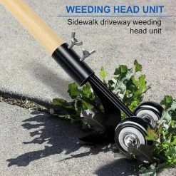 GRID COOL Outil De Désherbage Manuel, DéSherbeur Manuel Avec Roues Outil De Désherbage, Pour Jardin Pour Le Nettoyage Entre Les Dalles Les Blocs Les Patios Et Les Pelouses -Outil pour désherber Soldes 61224530 3