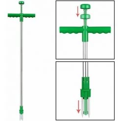 SINCèREETALI Sarcloir Extracteur De Mauvaises Herbes Désherbeur Twister Push Twist & Pull Claw Garden Lawn Easy Root Remover Killer Grabber Outil Léger à Long Manche -Outil pour désherber Soldes 63525903 3