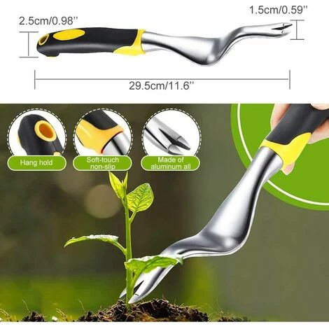 SINCèREETALI Outil De Désherbage Manuel, Outil De Désherbage Portatif 2 Pièces Pour Pissenlit, Extracteur De Mauvaises Herbes De Jardin Avec Poignée Antidérapante 2 SINCèREETALI Outil De Désherbage Manuel, Outil De Désherbage Portatif 2 Pièces Pour Pissenlit, Extracteur De Mauvaises Herbes De Jardin Avec Poignée Antidérapante – Image 2