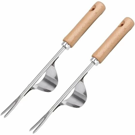 SINCèREETALI 2PCS Garden Hand Weeder Manual Weeding Remover Tool Bend Proof Fork Fork Puller For Planting 1 SINCèREETALI 2PCS Garden Hand Weeder Manual Weeding Remover Tool Bend Proof Fork Fork Puller For Planting