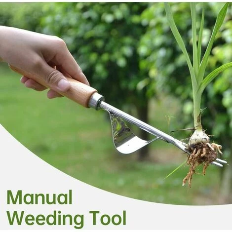 SINCèREETALI 2PCS Garden Hand Weeder Manual Weeding Remover Tool Bend Proof Fork Fork Puller For Planting 2 SINCèREETALI 2PCS Garden Hand Weeder Manual Weeding Remover Tool Bend Proof Fork Fork Puller For Planting – Image 2