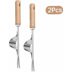 SINCèREETALI 2PCS Garden Hand Weeder Manual Weeding Remover Tool Bend Proof Fork Fork Puller For Planting 8 SINCèREETALI 2PCS Garden Hand Weeder Manual Weeding Remover Tool Bend Proof Fork Fork Puller For Planting -Outil pour désherber Soldes 63819846 4
