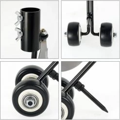 SINCèREETALI Outil De Désherbage 2 En 1 Avec Roues Pour Désherber, Outil De Désherbage Pour Jardin, Désherbage Sans Agenouiller Pour Nettoyer Entre Les Dalles, Pavés, Patios Et Pelouses -Outil pour désherber Soldes 63820856 4