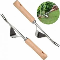 SINCèREETALI 2 PCS Manche En Bois Extracteur De Mauvaises Herbes Extracteur De Mauvaises Herbes De Jardin Avec Manche En Bois Extracteur De Mauvaises Herbes Manuel Manche En Bois Extracteur De Mauvaises Herbes Pour Désherbage Rapide