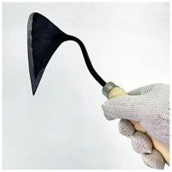 SINCèREETALI Gardening Digging Tool ,Garden Crooked Metal Rake Stainless Steel Rakes ,Hoe Reaping Hook Grow Weeding Knife Digger Hand Rake -Outil pour désherber Soldes 63820933 3