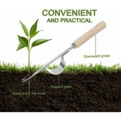 CLEGGFR Désherbeur Manuel Garden Outil De Désherbage En Acier Inoxydable Avec Poignée Bois Outil De Jardinage Pour Désherber Votre Jardin 32cm De Long 1 Pièce 9 CLEGGFR Désherbeur Manuel Garden Outil De Désherbage En Acier Inoxydable Avec Poignée Bois Outil De Jardinage Pour Désherber Votre Jardin 32cm De Long 1 Pièce -Outil pour désherber Soldes 63822402 5