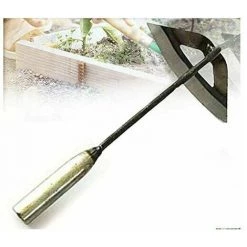 CLEGGFR Houe De Jardin Houe Creuse Tout En Acier Trempé Avec Manche Long, Outil De Désherbage De Jardin, Ameublissement Du Sol, Outil De Jardin Houe (S)