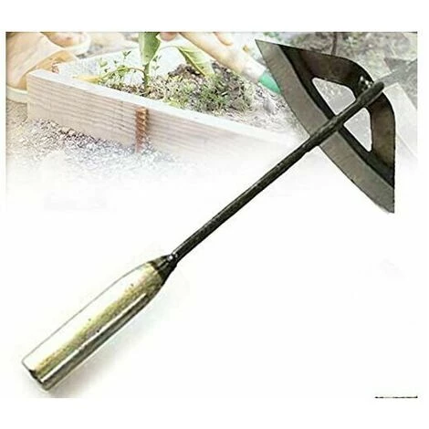 CLEGGFR Houe De Jardin Houe Creuse Tout En Acier Trempé Avec Manche Long, Outil De Désherbage De Jardin, Ameublissement Du Sol, Outil De Jardin Houe (S) 1 CLEGGFR Houe De Jardin Houe Creuse Tout En Acier Trempé Avec Manche Long, Outil De Désherbage De Jardin, Ameublissement Du Sol, Outil De Jardin Houe (S)