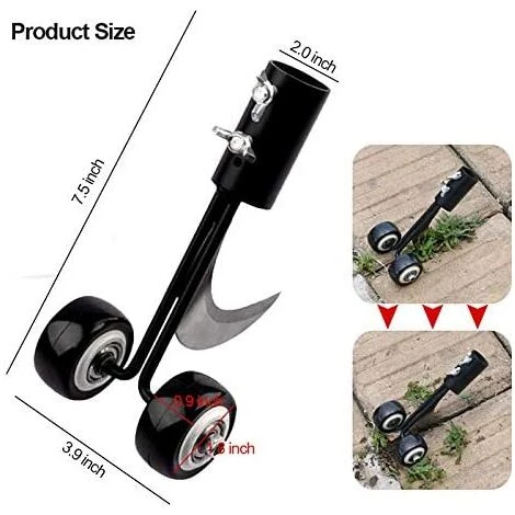 AOUGO Outil De Désherbage, Outil De Désherbage De Patio Avec Roues, Outil De Désherbage Pour Outil De Désherbage De Jardin Pour Pelouses De Patios 2 AOUGO Outil De Désherbage, Outil De Désherbage De Patio Avec Roues, Outil De Désherbage Pour Outil De Désherbage De Jardin Pour Pelouses De Patios – Image 2