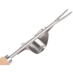 FOZIY 2 Pièces Désherbeur à Main Désherbant En Acier Inoxydable Outil De Désherbage Manuel à Poignée Désherbeur Avec Poignée Bois Outils De Jardin Pour Creuser Désherbage Ameublir Sol，Fonepro -Outil pour désherber Soldes 64171410 5