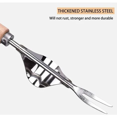 HAZEL Désherbeur De Quai Avec Poignée Désherbeur En Acier Inoxydable Désherbeur à Main Avec Manche En Bois Désherbeur Manuel Outil De Jardin Pour Creuser Désherber Desserrer Cadeau Pour Jardiniers Jardiniers (2 Ensembles) 3 HAZEL Désherbeur De Quai Avec Poignée Désherbeur En Acier Inoxydable Désherbeur à Main Avec Manche En Bois Désherbeur Manuel Outil De Jardin Pour Creuser Désherber Desserrer Cadeau Pour Jardiniers Jardiniers (2 Ensembles) – Image 3