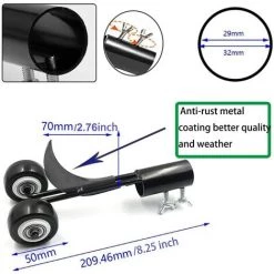 HAZEL Outil De Désherbage à Crochet, Outil De Désherbage De Terrasse Réglable à Long Manche Avec Extracteur De Mauvaises Herbes à Roues, Outils De Désherbage Pour Jardin, Outil De Désherbage Sans S'agenouiller Pour Le Nettoyage -Outil pour désherber Soldes 64197560 3