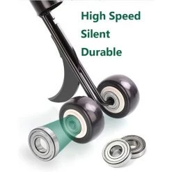 HAZEL Outil De Désherbage à Crochet, Outil De Désherbage De Terrasse Réglable à Long Manche Avec Extracteur De Mauvaises Herbes à Roues, Outils De Désherbage Pour Jardin, Outil De Désherbage Sans S'agenouiller Pour Le Nettoyage -Outil pour désherber Soldes 64197560 4