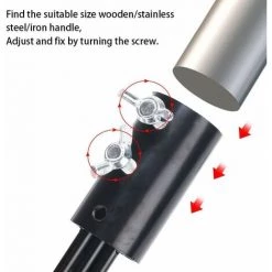 HAZEL Outil De Désherbage à Crochet, Outil De Désherbage De Terrasse Réglable à Long Manche Avec Extracteur De Mauvaises Herbes à Roues, Outils De Désherbage Pour Jardin, Outil De Désherbage Sans S'agenouiller Pour Le Nettoyage -Outil pour désherber Soldes 64197560 5