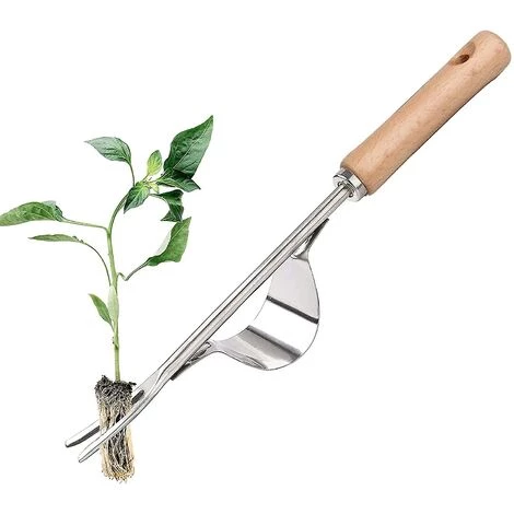 BF Poignée D'outil De Jardin Poignée De Désherbeur En Acier Inoxydablesilver-1pcs 1 BF Poignée D'outil De Jardin Poignée De Désherbeur En Acier Inoxydablesilver-1pcs