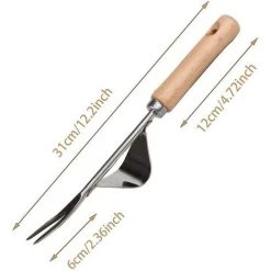 BF Poignée D'outil De Jardin Poignée De Désherbeur En Acier Inoxydablesilver-1pcs 7 BF Poignée D'outil De Jardin Poignée De Désherbeur En Acier Inoxydablesilver-1pcs -Outil pour désherber Soldes 64357056 4