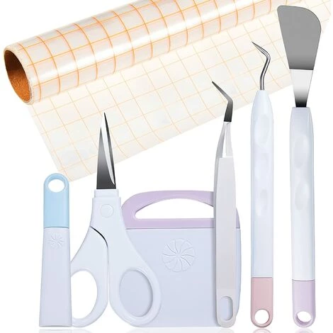 MONLY Honoson 6 Pièces Set D’Outil De Désherbage En Vinyle Outils De Désherbage En Vinyle Artisanat En Acier Inoxydable Et Bandes De Transfert Rubans De Transfert En Vinyle Pour Grille D'Alignement 1 MONLY Honoson 6 Pièces Set D’Outil De Désherbage En Vinyle Outils De Désherbage En Vinyle Artisanat En Acier Inoxydable Et Bandes De Transfert Rubans De Transfert En Vinyle Pour Grille D'Alignement