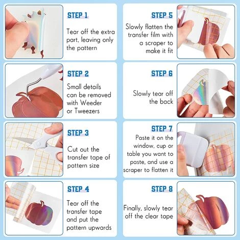 MONLY Honoson 6 Pièces Set D’Outil De Désherbage En Vinyle Outils De Désherbage En Vinyle Artisanat En Acier Inoxydable Et Bandes De Transfert Rubans De Transfert En Vinyle Pour Grille D'Alignement 5 MONLY Honoson 6 Pièces Set D’Outil De Désherbage En Vinyle Outils De Désherbage En Vinyle Artisanat En Acier Inoxydable Et Bandes De Transfert Rubans De Transfert En Vinyle Pour Grille D'Alignement – Image 5