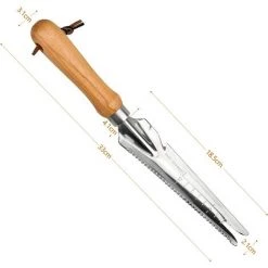 LTS FAFA Outil Gouge De Désherbage En Acier Inoxydable Avec Poignée En Bois, 33.5cmx3cm Désherbeur Manuel Pour Jardin Désherbage 6 LTS FAFA Outil Gouge De Désherbage En Acier Inoxydable Avec Poignée En Bois, 33.5cmx3cm Désherbeur Manuel Pour Jardin Désherbage -Outil pour désherber Soldes 64631679 2