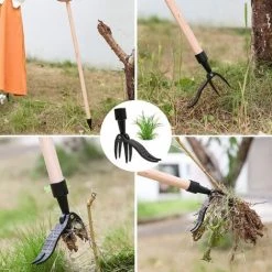 LTS FAFA Outils Couteau Desherbeur Manuel De Jardin, Outillage Griffe Arrache Mauvaises Herbes De Jardinage, Outil à Main à Désherbeur Avec 4 Griffes, Extracteur De Mauvaises Herbes Pour Pissenlit 7 LTS FAFA Outils Couteau Desherbeur Manuel De Jardin, Outillage Griffe Arrache Mauvaises Herbes De Jardinage, Outil à Main à Désherbeur Avec 4 Griffes, Extracteur De Mauvaises Herbes Pour Pissenlit -Outil pour désherber Soldes 64632196 3
