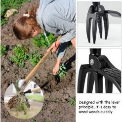LTS FAFA Outils Couteau Desherbeur Manuel De Jardin, Outillage Griffe Arrache Mauvaises Herbes De Jardinage, Outil à Main à Désherbeur Avec 4 Griffes, Extracteur De Mauvaises Herbes Pour Pissenlit 9 LTS FAFA Outils Couteau Desherbeur Manuel De Jardin, Outillage Griffe Arrache Mauvaises Herbes De Jardinage, Outil à Main à Désherbeur Avec 4 Griffes, Extracteur De Mauvaises Herbes Pour Pissenlit -Outil pour désherber Soldes 64632196 5