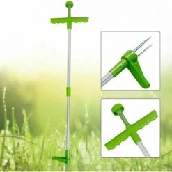 Dontodent Extracteur De Mauvaises Herbes, Tenir Debout Désherbeur Manuel Extracteur De Mauvaises Herbes Outil à Main En Acier Inoxydable Avec Haute Résistance 3 Griffes -Outil pour désherber Soldes 64860622 3
