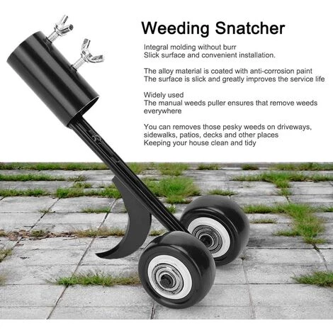 LLOVE Arrache-herbes Avec Roues Taille De Gazon Réglable Extracteurs De Mauvaises Herbes Arrache-herbes Accès à L'outil 4 LLOVE Arrache-herbes Avec Roues Taille De Gazon Réglable Extracteurs De Mauvaises Herbes Arrache-herbes Accès à L'outil – Image 4