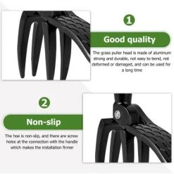 BEARSU La Plus Nouvelle Tête De Désherbage De Haute Qualité De Remplacement En Métal Extracteur De Mauvaises Herbes Tête Jardinage Creuser Désherbeur Enlèvement Accessoire Outil De Jardin -Outil pour désherber Soldes 65098908 5