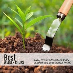 BAICCCF Autre Outil De Jardinage Manuel Désherbeur à Main Manuel - Forme En V Profond Pour L'élimination Des Racines, Outil De Désherbage En Acier Inoxydable Résistant à La Flexion - Élimination Super Facile Des Mauvaises Herbes Et Creusement Plus Profond - Extra 9 BAICCCF Autre Outil De Jardinage Manuel Désherbeur à Main Manuel - Forme En V Profond Pour L'élimination Des Racines, Outil De Désherbage En Acier Inoxydable Résistant à La Flexion - Élimination Super Facile Des Mauvaises Herbes Et Creusement Plus Profond - Extra -Outil pour désherber Soldes 65112447 5