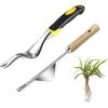 EAUDACè 2 Pcs Désherbeur Manuel, Outil De Désherbage Manue Outil De Désherbage De Pissenlit Désherbeur À Main En Acier Inoxydable Extracteur De Mauvaises Herbes Jardin Avec Poignée En Antidérapant