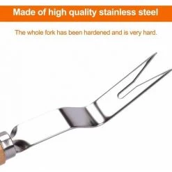 L'FLANEUR Désherbeur Manuel Outil Gouge De Désherbage En Acier Inoxydable Avec Poignée Bois Outil De Désherbage Du Jardin, 2 Types Désherbeur Garden Pratique Outil (A) ANEUR -Outil pour désherber Soldes 65361588 5