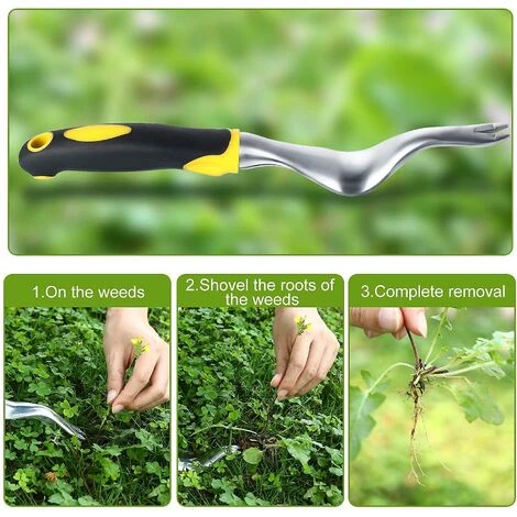 BDD 2 Pièces Outils De Désherbage à La Main Outils De Désherbage De Jardin Extracteur De Racine (jaune) 3 BDD 2 Pièces Outils De Désherbage à La Main Outils De Désherbage De Jardin Extracteur De Racine (jaune) – Image 3
