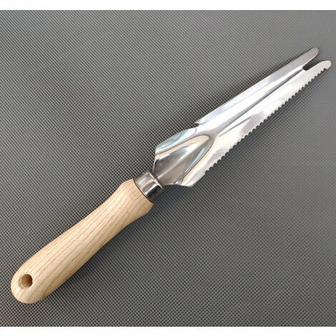 AOUGO Outil Gouge De Désherbage En Acier Inoxydable Avec Poignée En Bois, 33.5cmx3cm Désherbeur Manuel Pour Jardin Désherbage 1 AOUGO Outil Gouge De Désherbage En Acier Inoxydable Avec Poignée En Bois, 33.5cmx3cm Désherbeur Manuel Pour Jardin Désherbage