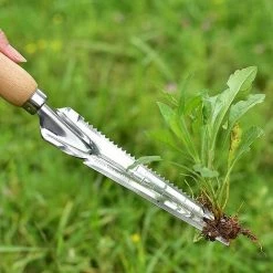 AOUGO Outil Gouge De Désherbage En Acier Inoxydable Avec Poignée En Bois, 33.5cmx3cm Désherbeur Manuel Pour Jardin Désherbage 8 AOUGO Outil Gouge De Désherbage En Acier Inoxydable Avec Poignée En Bois, 33.5cmx3cm Désherbeur Manuel Pour Jardin Désherbage -Outil pour désherber Soldes 65392461 4