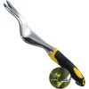 AOUGO Outil De Désherbage Manuel De Jardin, Extracteur De Mauvaises Herbes Manuel En Acier Inoxydable Avec Poignée En Bois Naturel, Outils D'extraction En Alliage D'aluminium Pour Jardin