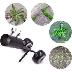 OSQI Outil De Désherbage Manuel Pour Pelouses Avec Roues Pour Désherber, Outil De Désherbage Et Outil De Désherbage De Désherbage, Nettoyage Des Mauvaises Herbes Des Allées, Trottoirs, Terrasse -Outil pour désherber Soldes 65500863 3