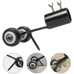 OSQI Outil De Désherbage Manuel Pour Pelouses Avec Roues Pour Désherber, Outil De Désherbage Et Outil De Désherbage De Désherbage, Nettoyage Des Mauvaises Herbes Des Allées, Trottoirs, Terrasse -Outil pour désherber Soldes 65500863 5