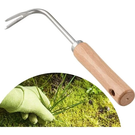 ECHOO Désherbeur à Main Manuel - Outils à Main De Jardinage à Dents, Pour Une élimination Super Facile Des Mauvaises Herbes Et Un Creusement Plus Profond (avec Manche En Bois) 1 ECHOO Désherbeur à Main Manuel - Outils à Main De Jardinage à Dents, Pour Une élimination Super Facile Des Mauvaises Herbes Et Un Creusement Plus Profond (avec Manche En Bois)