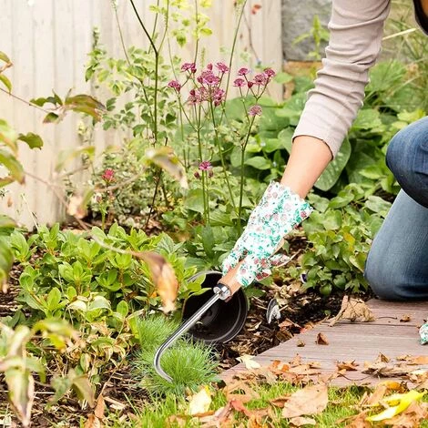 ECHOO Désherbeur à Main Manuel - Outils à Main De Jardinage à Dents, Pour Une élimination Super Facile Des Mauvaises Herbes Et Un Creusement Plus Profond (avec Manche En Bois) 4 ECHOO Désherbeur à Main Manuel - Outils à Main De Jardinage à Dents, Pour Une élimination Super Facile Des Mauvaises Herbes Et Un Creusement Plus Profond (avec Manche En Bois) – Image 4
