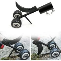 ECHOO Outils De Désherbage Pour Le Jardin, Extracteur De Mauvaises Herbes Avec Roues, Outil De Désherbage 2 En 1, Outil De Désherbage Des Crevasses Et Des Fissures, Conception De Faucille