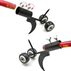 ECHOO Outils De Désherbage Pour Le Jardin, Extracteur De Mauvaises Herbes Avec Roues, Outil De Désherbage 2 En 1, Outil De Désherbage Des Crevasses Et Des Fissures, Conception De Faucille -Outil pour désherber Soldes 65638755 4