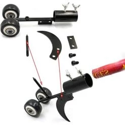 ECHOO Outils De Désherbage Pour Le Jardin, Extracteur De Mauvaises Herbes Avec Roues, Outil De Désherbage 2 En 1, Outil De Désherbage Des Crevasses Et Des Fissures, Conception De Faucille -Outil pour désherber Soldes 65638755 5