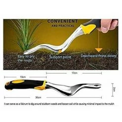 YOOUYIDA Désherbeur De Jardin Poignée Ergonomique En Alliage D'aluminium Outil De Désherbage Pour Enlever Les Pissenlits, Chardons Et Autres Mauvaises Herbes(1 Pièces) -Outil pour désherber Soldes 65677951 3
