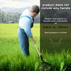 LUCKY-88 Pelle De Désherbage Manuelle Debout Sans Courbure Enracineur D'herbe Noir -Outil pour désherber Soldes 65806504 5